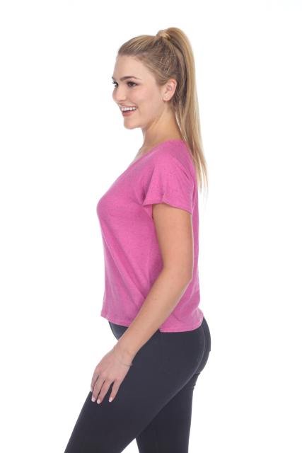 1202 Junior's Cotton Nub Short Sleeve Crop Box Tee