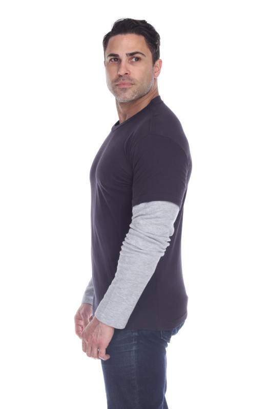 4760 Men's Thermal 2-fer Long Sleeve Jersey Tee