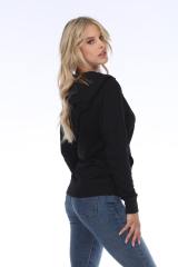 8902 Juniors French Terry Long Sleeve Zip Hoodie