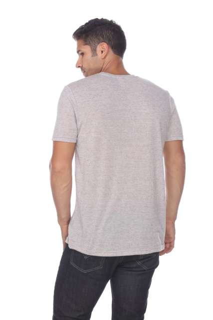 3700 Men's Poly Linen Blended Crewneck Tee