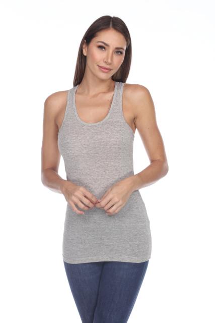 2004 Junior's Poly Linen Blend Racerback Tank