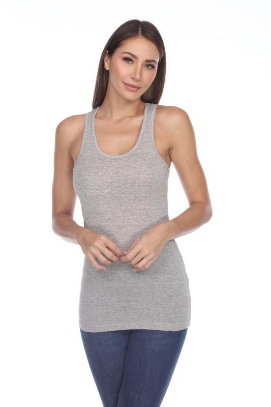 2004 Junior's Poly Linen Blend Racerback Tank
