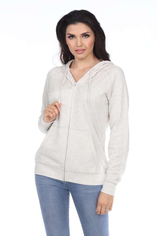 3892 Unisex French Terry Long Sleeve Zip Hoodie