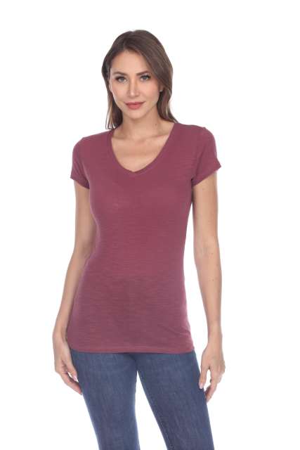 6053 Juniors Cap Sleeve Cotton Slub Tee