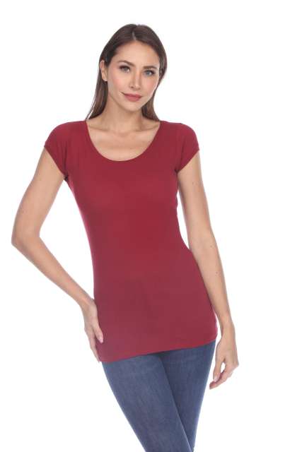 5001 Junior's Cap Sleeve Scoop Neck Tee