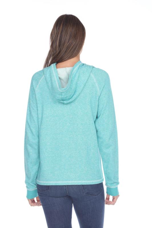 8906 Junior's French Terry Boxy Hoodie Pullover