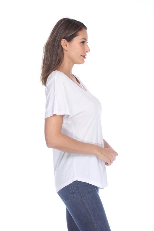 3905 Junior's Bamboo Blend Curve Hem Dolman