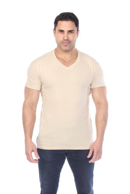 4601 Men's Slim FIt Short Sleeve V-Neck Tee