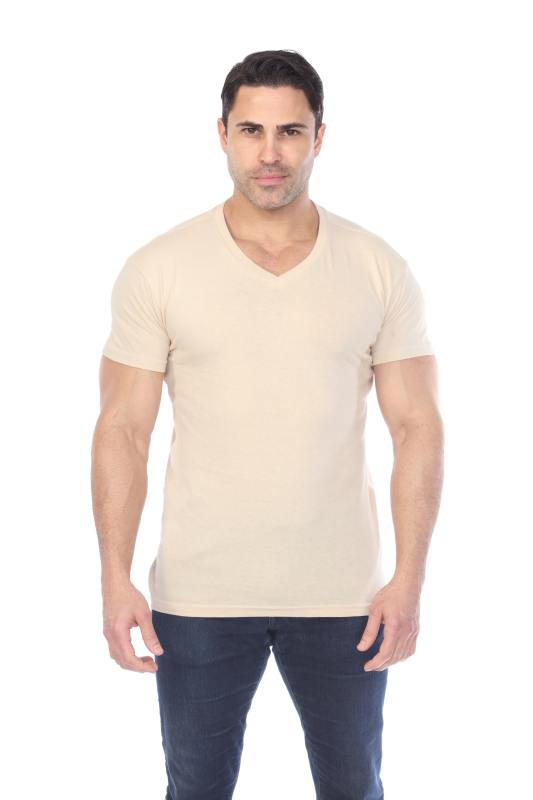 4601 Men's Slim FIt Short Sleeve V-Neck Tee