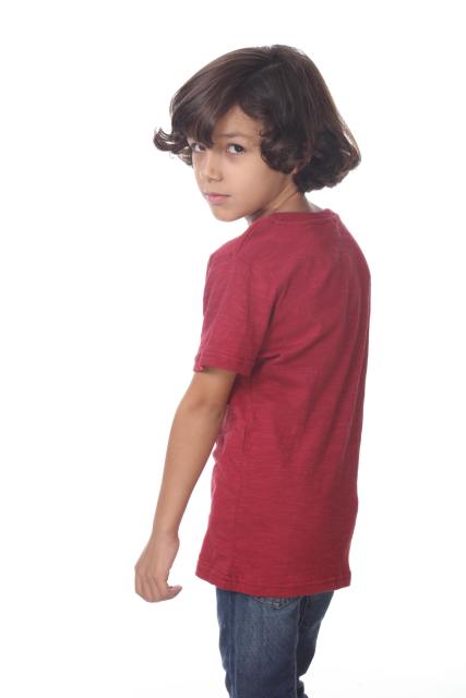 9002 Youth Cotton Slub Short Sleeve Crewneck Tee