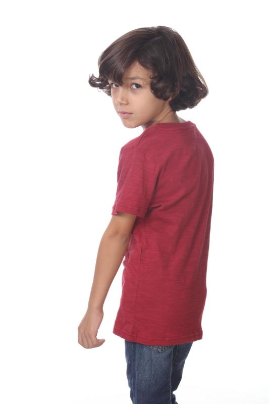 9002 Youth Cotton Slub Short Sleeve Crewneck Tee