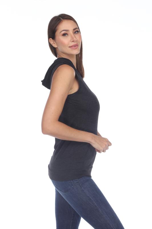 3208 Junior's Tri-Blend Sleeveless Hoodie