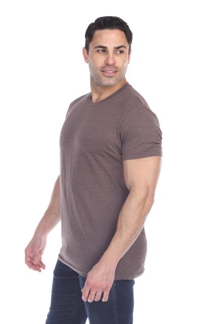 3600 Men's Short Sleeve CVC Blended Crew Neck Tee