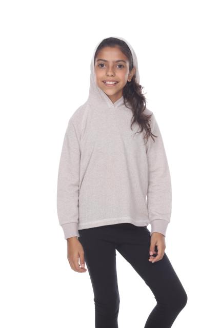 8906G Girls French Terry Pullover Hoodie