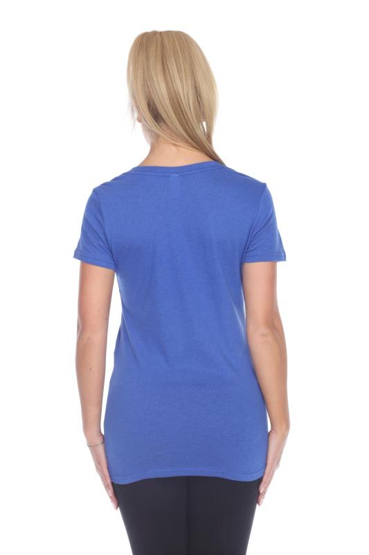 3903 Junior's Bamboo Blend Short Sleeve Deep V Neck Tee