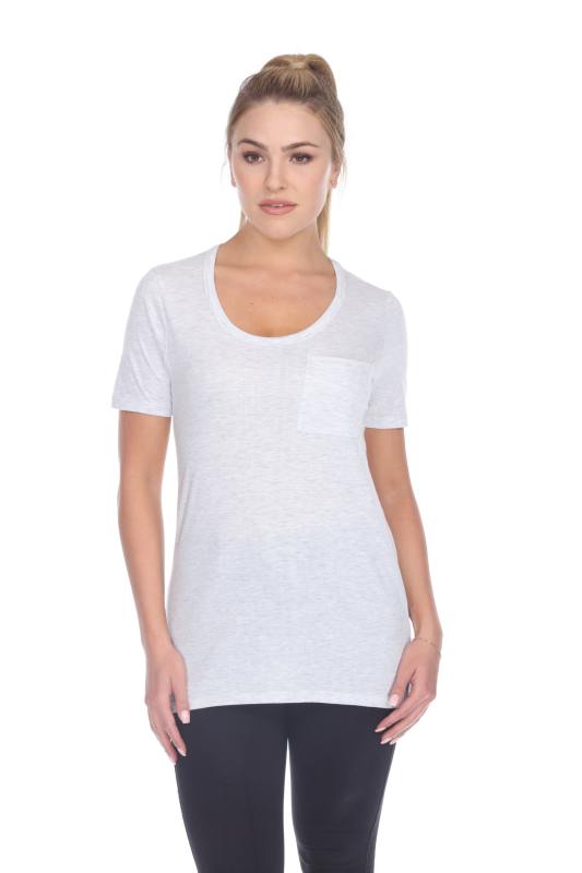 3207 Junior's Tri-blend Essential Hi-Lo Pocket Tee