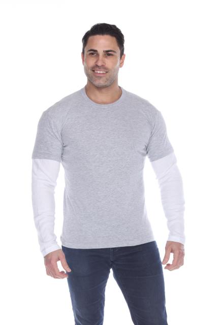 4760 Men's Thermal 2-fer Long Sleeve Jersey Tee