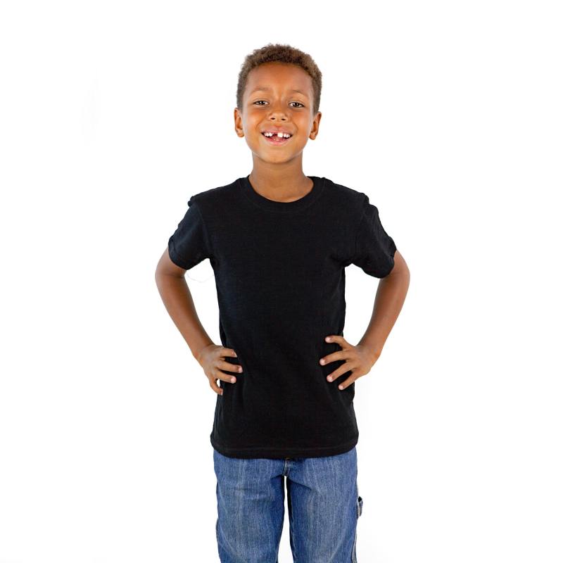 9002 Youth Cotton Slub Short Sleeve Crewneck Tee