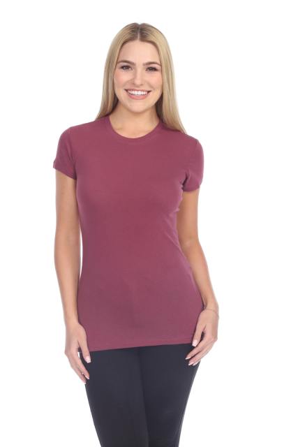 1000 Junior's Luxury Cap Sleeve Crew Neck Tee