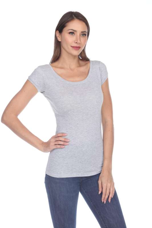 5001 Junior's Cap Sleeve Scoop Neck Tee