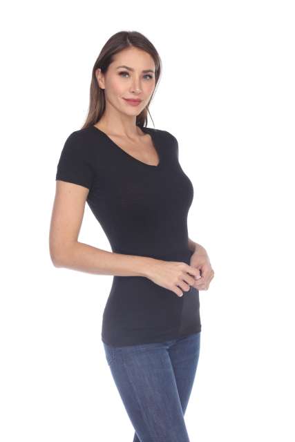 6053 Juniors Cap Sleeve Cotton Slub Tee