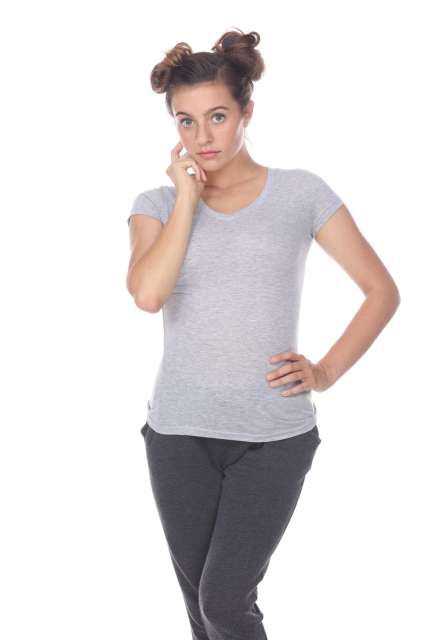 5003 Juniors Cap Sleeve "Tear Drop" V-Neck Tee