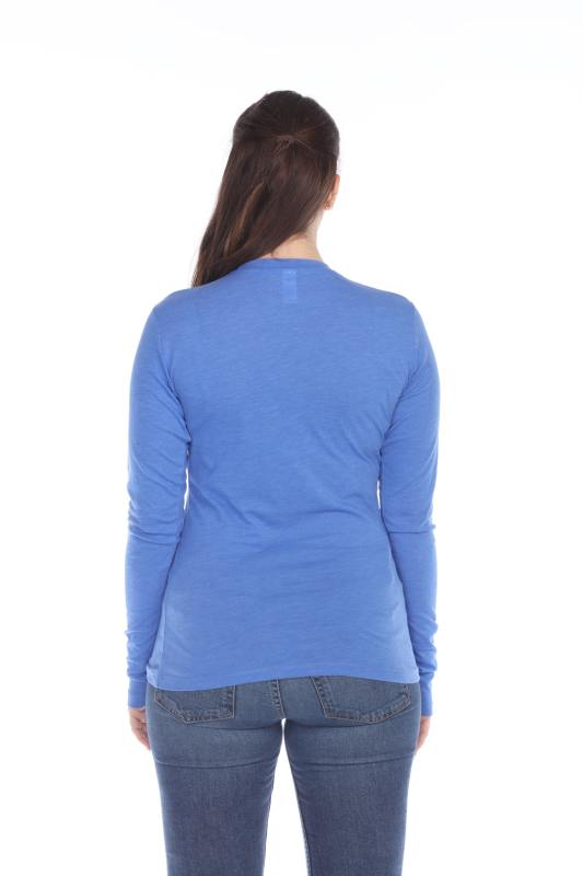 3100 Junior's Long Sleeve CVC Blended Crew Neck Tee