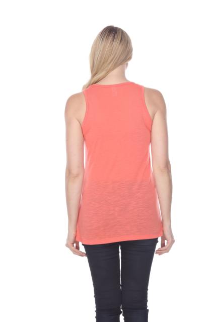 7402 LADIES POLY RAYON SLUB TANK TOP
