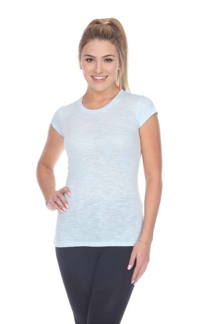6050 Juniors Cap Sleeve Cotton Slub Tee