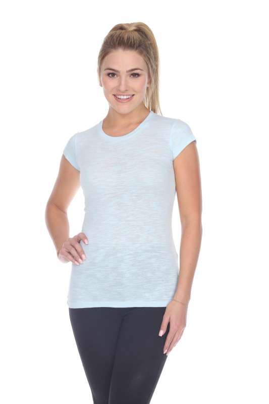 6050 Juniors Cap Sleeve Cotton Slub Tee