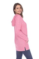 8905 Junior's French Terry Tunic Pullover Hoodie
