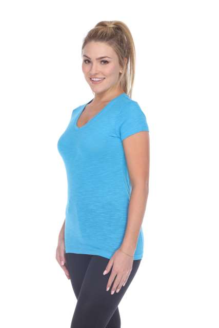 6053 Juniors Cap Sleeve Cotton Slub Tee