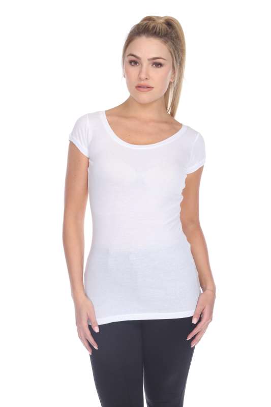 5001 Junior's Cap Sleeve Scoop Neck Tee