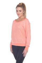 8904 Junior's French Terry Long Sleeve Pullover