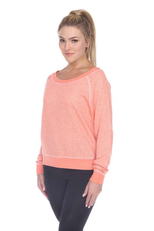 8904 Junior's French Terry Long Sleeve Pullover