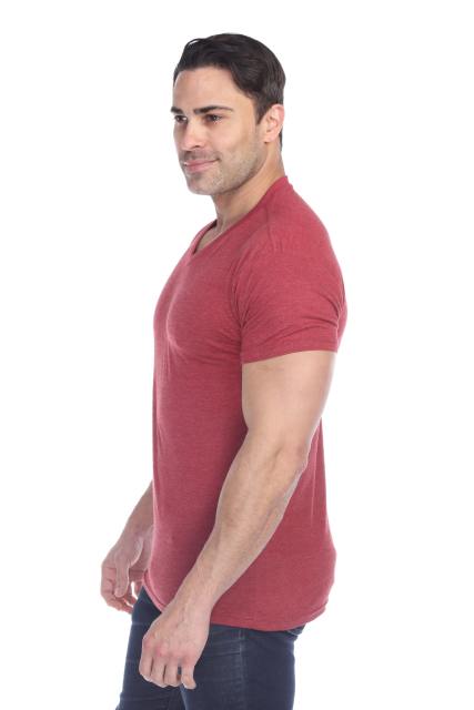 3751 Men's Tri Blend V-Neck Tee