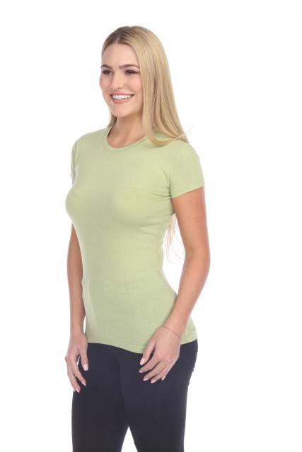1000 Junior's Luxury Cap Sleeve Crew Neck Tee
