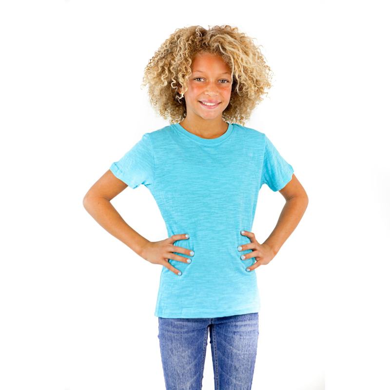 9002 Youth Cotton Slub Short Sleeve Crewneck Tee