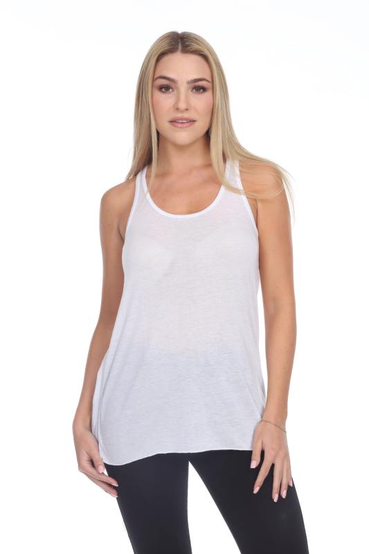 3301 Junior's Racerback Viscose Flowy Tank