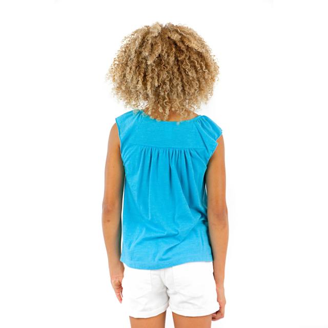 9014 Girl's Flutter Sleeve Tank