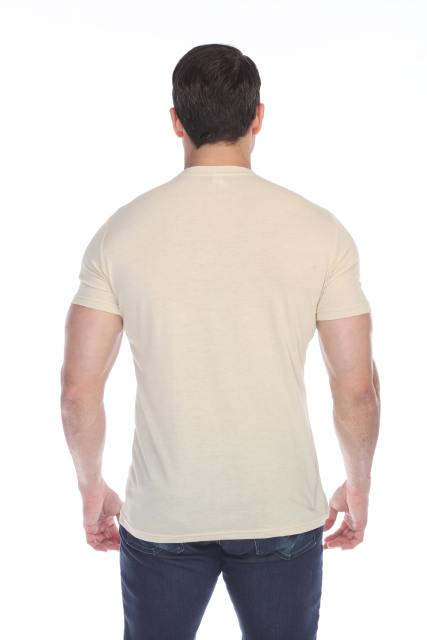 3600 Men's Short Sleeve CVC Blended Crew Neck Tee