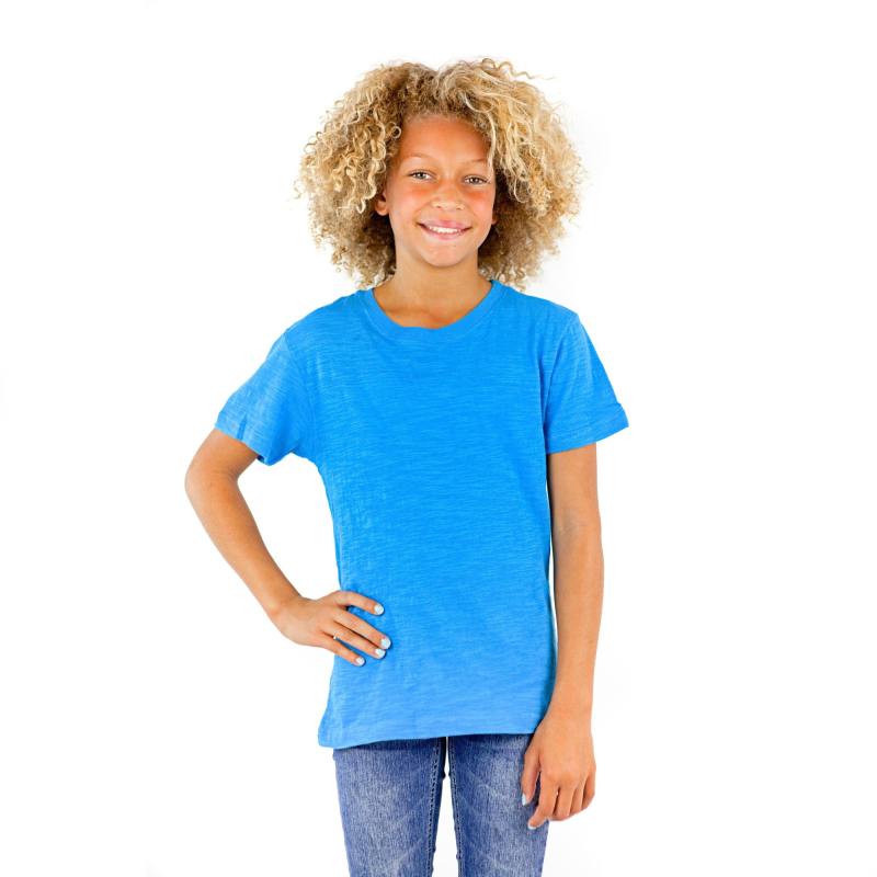 9002 Youth Cotton Slub Short Sleeve Crewneck Tee