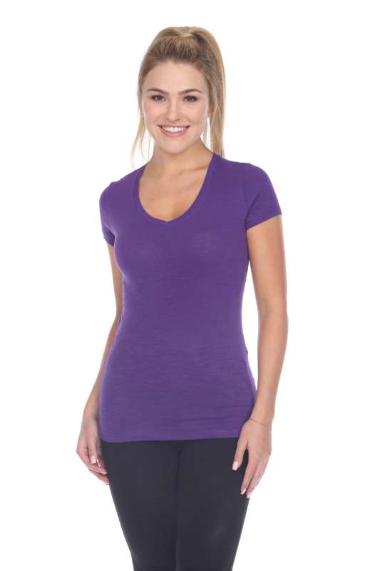 6053 Juniors Cap Sleeve Cotton Slub Tee