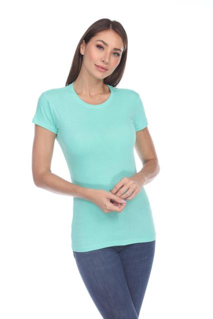 1000 Junior's Luxury Cap Sleeve Crew Neck Tee