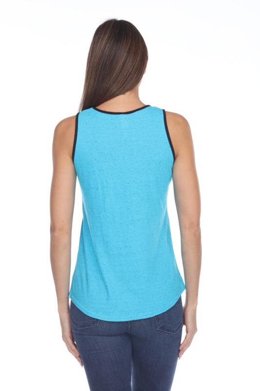 1207 Junior's Curve Hem Nub Ringer Tank