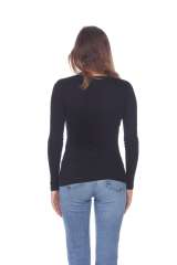 1103 Junior's Long Sleeve Tear Drop V-Neck Tee