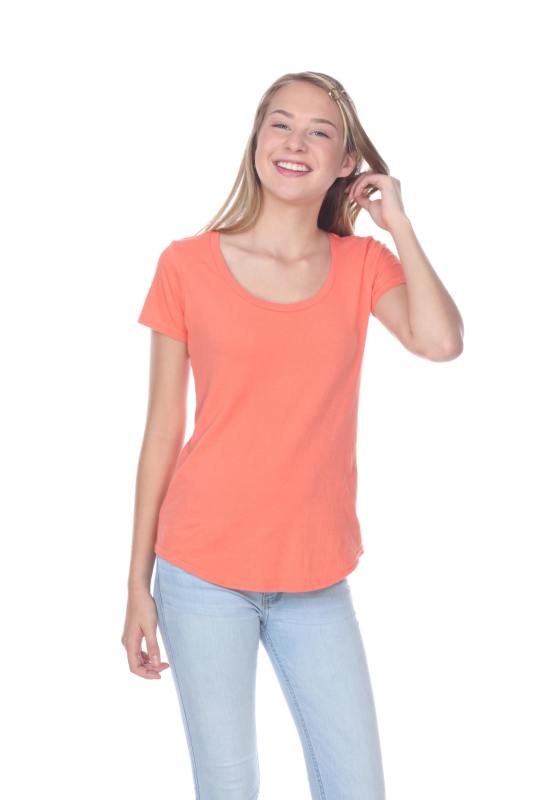 1001 Juniors Scoop Neck Tee