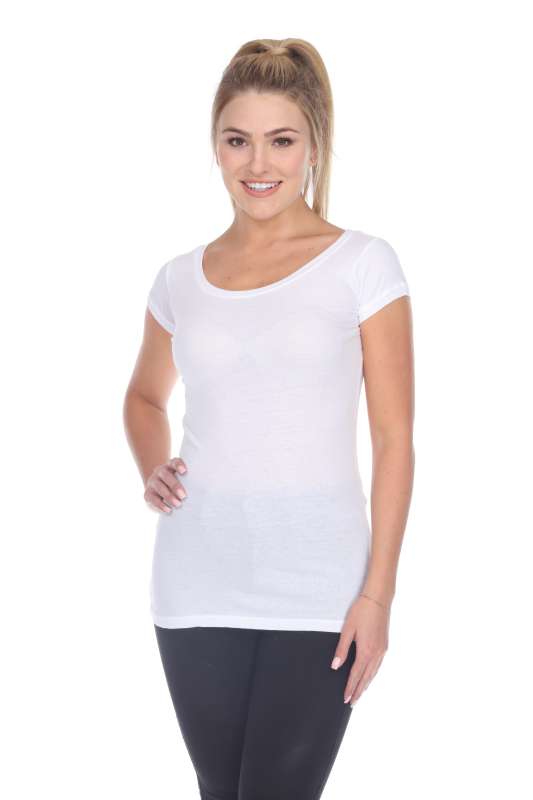 5001 Junior's Cap Sleeve Scoop Neck Tee
