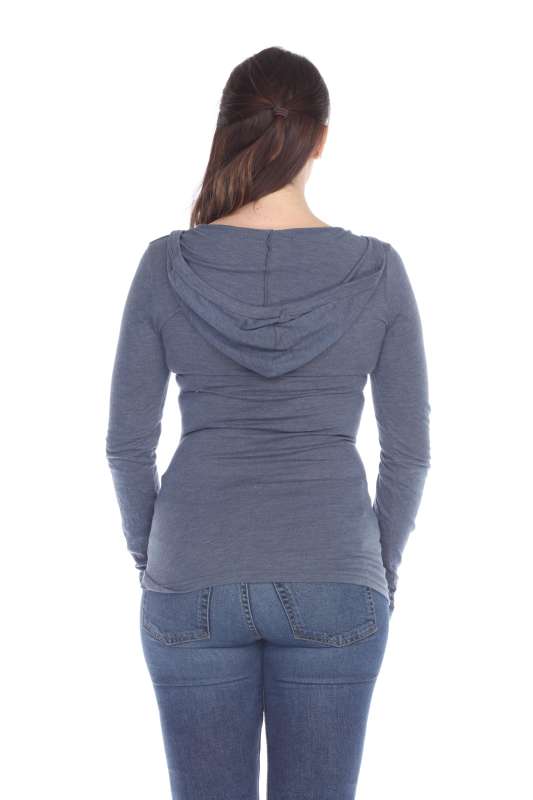 6102 Junior's Tri Blend Pullover Hoodie
