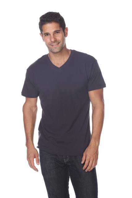 4601 Men's Slim FIt Short Sleeve V-Neck Tee